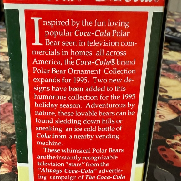 Coca Cola Polar Bear Collection Vintage 1995 Ornament Bottle Opener - Picture 6 of 8